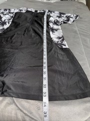 Unbranded Women’s Short Sleeve, Shorts 1pc 3/4 Zip Up Surfing Swim Suit Sz 4XL