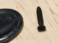 Factory OEM Remington Pistol Grip cap with screw can be used on restorations