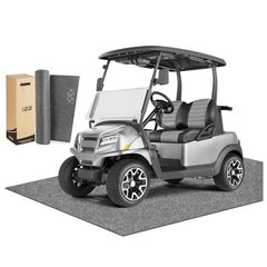 Golf Cart Garage Floor Mat (8.85×5.0 ft) – Oil Absorbent, Waterproof & Grey