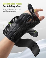Rakiie Thumb Brace, 5X Ergonomic Reinforced Support Wrist Brace, Adjustable T…