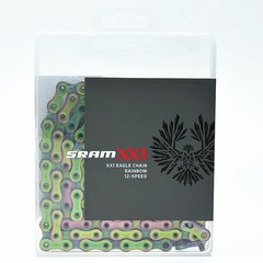 SRAM XX1 Eagle AXS 12-Speed 126-Link Nickel Rainbow Bike Chain CN-EAGL-XX1-A2