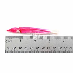 Fish WOW!® Fishing 3.5&Prime; 9cm Squid Skirt Octopus Hoochies lures lot Pink White