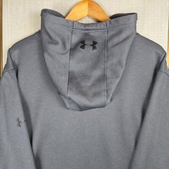 UNDER ARMOUR Size 4XL 1/2 Zip Fleece Lined Hooded Sweatshirt Hoodie ColdGear