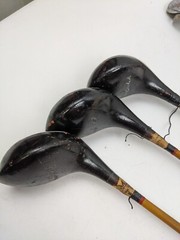 Vintage Antique Bristol Sam Parks Jr Golf Club Set Plastic Coated Steel Shafts