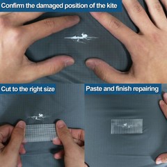 3.5cm Width Kite Repair Tape Waterproof High Stickiness Translucent 10m One Roll