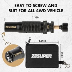 Adjustable Auto-Stop Tire Deflator Kit 10-30 PSI Screw-on Tyre Air Down Tool