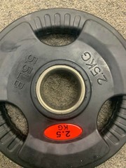 Preowned Pair of 2.5KG/5.5LB Barbell Weight Plates