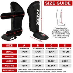 Muay Thai Shin Guards by RDX, Sparring Gear, MMA, Kickboxing Shin Pads