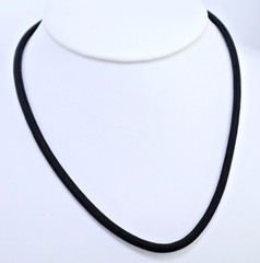 Braided Necklace BLACK Anklet Bracelet 4mm Paracord Necklace Choker Lobster USA