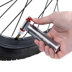 WEST BIKING Portable Aluminum Bicycle Mini Pump CO2 Inflator Bike Tire Ball Pump