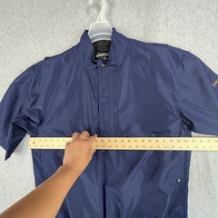 FootJoy DryJoys Mens Large Navy Black Short Sleeve Golf Rain Jacket Pullover