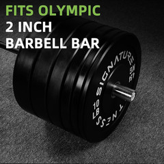 Fitvids Olympic Bumper Plates Set, 2&Prime; Weight Plates for Strength Training & Weig