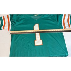 Unbranded Tua Tagovailoa Football Jersey Mens Size Medium Teal Aqua Number 1