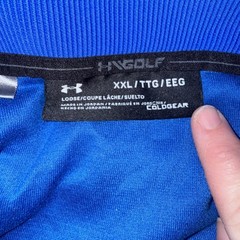 Under Armour Men&rsquo;s ColdGear Storm Sweater 1/4 snap Golf Pullover XXL Blue
