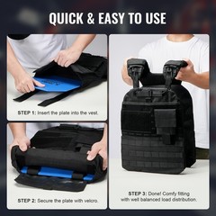 Uimoso Weight Vest Plates for Training, Running, and Workouts – Set of 2×5.75 LB