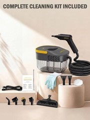 1500W Handheld Steam Cleaner 1.69QT High Temp 15 Accessories Home Use
