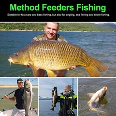 3pcs Carp Fishing Feeders Method with Fishing Weights 20g 30g 40g 50g 60g Tackle