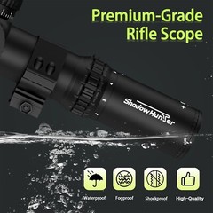 3-9×40 AO Rifle Scope 30mm Tube Red/Green Mil-Dot Zero Reset Parallax Adjustment