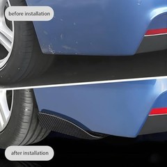 Universal Rear Diffuser Car Spoiler, Rear Bumper Lip Body 10.6inch Carbon Fiber