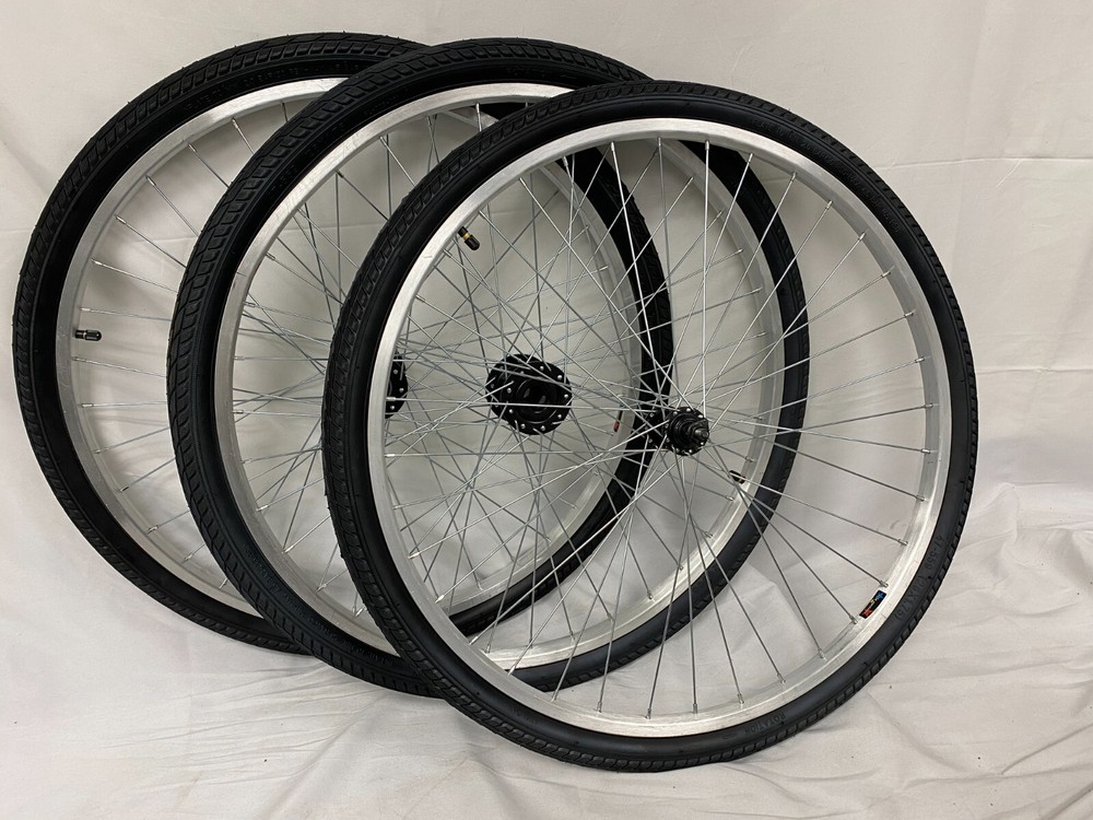 16/20/24/26 inch Tricycle Wheels Adult Trike Wheel W/Tire Tube 15mm Axles