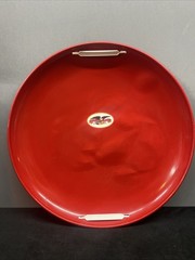 Flexible Flyer 26” Steel Metal Snow Disc Saucer Sled, Red Plastic Handle Used