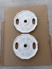 Iron Grip Olympic 2” 45 Lb Weight Plates 2x45Lb Total 90 Lbs USA Made