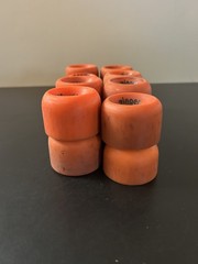 Lot of 20 Vanguard Zinger Orange Roller Skate Wheels (Condition& Size Varies)