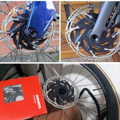 2PC SRAM Centerline XR Disc Brake Rotor 160mm Centerlock Red AXS CLX-R Road Bike