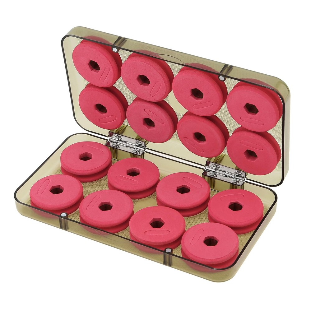 OriGlam 16pcs Fishing Foam Spools 19.5*10.5*3.5CM / 7.68*4.13*1.38Inches, Red