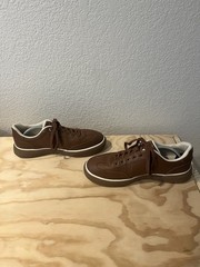 Peter Millar Pebbled Leather Hybrid Golf Course Shoe Mens 9 Brown Spikeless
