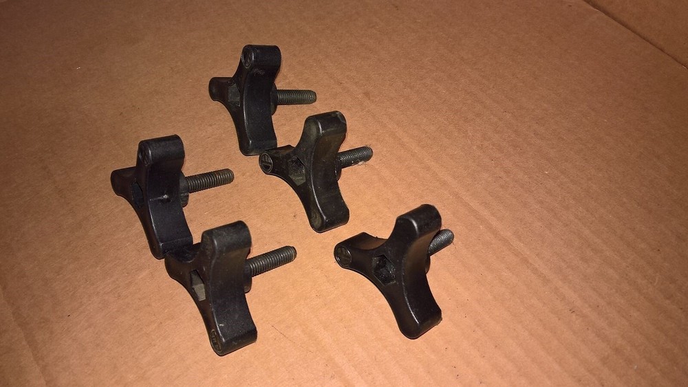 NEW (QTY 5) KG Kart Fuel Tank Mounting Knob Assembly BLACK RC.108 {#2}