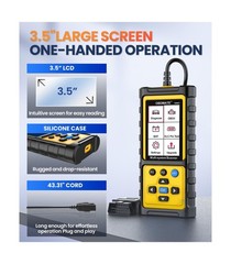 OBD2 Scanner with ABS SRS Transmission, Reset Fault Lights | Check Engine Cod…