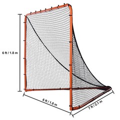 6&rsquo;x6&prime; Lacrosse Goal Net Folding Backyard Lacrosse Training Equipment Steel