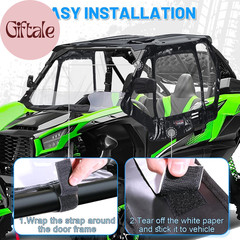 Soft Upper Doors for Kawasaki Teryx KRX 1000 2020 to 2026 Cab Enclosure