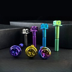 M10 X1.25mm/1.5mm Titanium Bolt Hex Flange Screw 20 25 30 35 40 50 55 70 80 90mm
