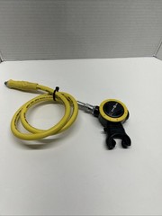 Aqua Lung ABS Yellow Scuba Octopus 2nd Stage Alternate With Hose. Tested.