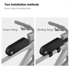 WEST BIKING Bicycle Bag Waterproof Bolt Strap Road Bike Top Tube Bag Black 0.7L