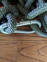 Climbing/Hunting Rope with camo padded backpack And Heavy Duty Clasp And More