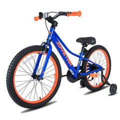 JOYSTAR 20&Prime; Kids Mountain Bike with 20 Inch Training Wheels, Blue