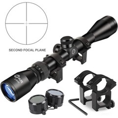 3-9×40 Hunting Rifle Scope Crosshair R4 Reticle Optical Scope with 1&Prime; Tube Rings