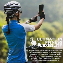 Cycling Gloves – Mountain Bike Half Finger Road Riding Gloves Breathable for Men
