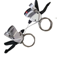 Shimano SL-R440 Road Bike Flat Silver Shifters 2 3 x 9 speed Right & Left