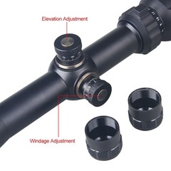 6-24x50AOEG Hunting Red Green Dual illuminated Mil-dot Adjustable Optical Scope