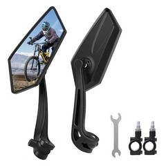 Handlebar Mirrors Bike Mirror Handlebar Mount Rotatable Rear View Side Mirror