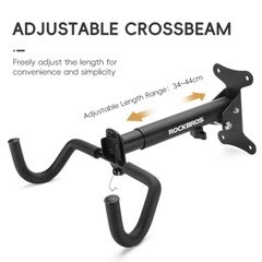 ROCKBROS Bicycle Wall Mounted Rack Adjustable Carbon Steel Telescopic Racks