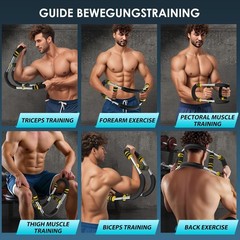 Adjustable Arm Chest Trainer for Men 60-110lb Home Strength Training Equipment