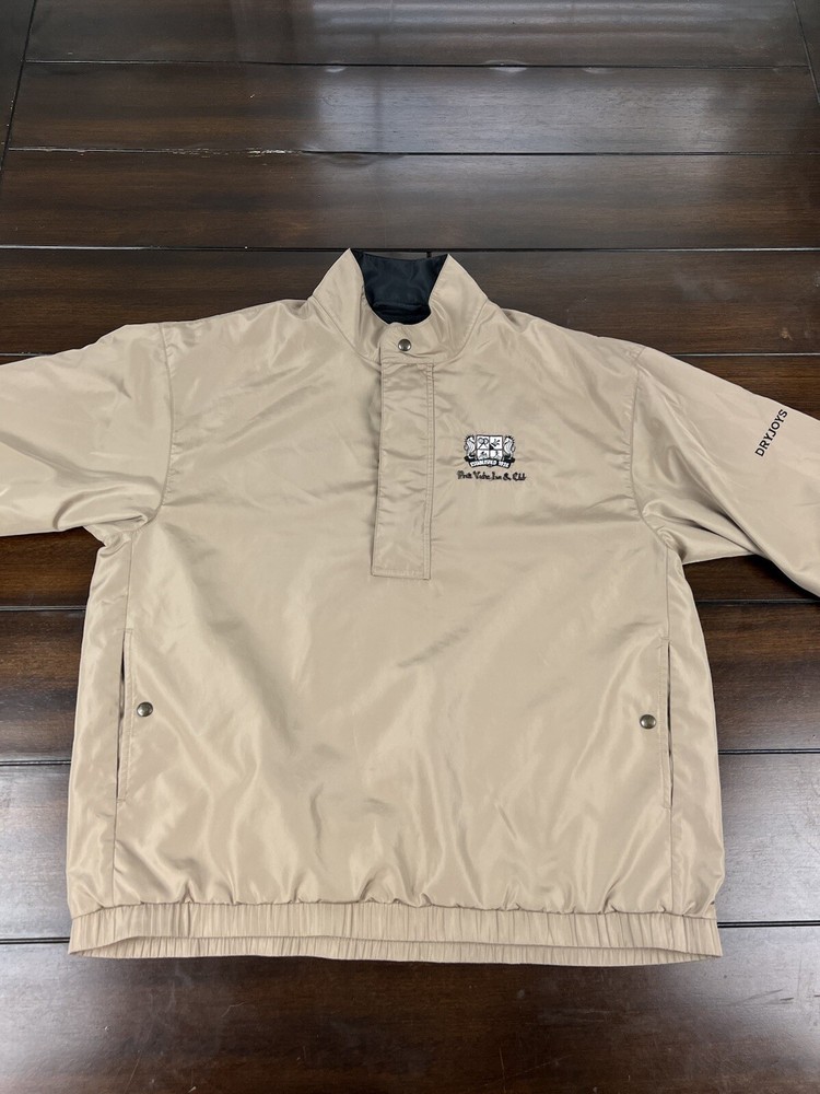 Dryjoys Footjoy Golf Pullover Jacket Mens Size Medium Ponte Vedra Inn & Club