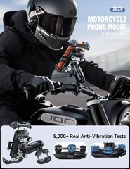 JOYROOM Motorcycle Phone Mount Holder – Anti-Shock for 4.7-7&Prime; Phones