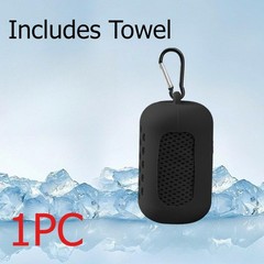 Cooling Portable Soft 30*90cm Cooling Sport Towel with Cylindrical Silicone Case
