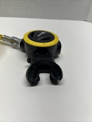 Aqua Lung ABS Yellow Scuba Octopus 2nd Stage Alternate With Hose. Tested.